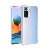 Coverzone Xiaomi Redmi Note 10 Pro ile uyumlu Kılıf Z-Nitro Anti Shock Silikon Kapak Kamera Korumalı Antişok Airbag Köşe Korumalı Silikon Şeffaf Kılıf