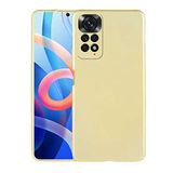 Coverzone Xiaomi Redmi Note 12 Pro 4G Global ile uyumlu Kılıf Premier Silikon Kapak Gold