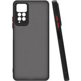 Coverzone Xiaomi Redmi Note 12 Pro 4G ile Uyumlu Kılıf Lastik Desen Kenar Kamera Korumalı Arkası Şeffaf Halx
