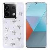 Coverzone Xiaomi Redmi Note 13 Pro 4G ile uyumlu Kılıf Airbag Köşeli 2mm Kamera Çıkıntı Korumalı Simli Şeffaf Baskılı Z-Kutup Kapak Fiyonk