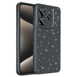 Coverzone Xiaomi Redmi Note 14 5G ile uyumlu Z-Jelly Kılıf Kamera Korumalı Simli Işıltılı Renkli Parlak Silikon Kapak - Siyah