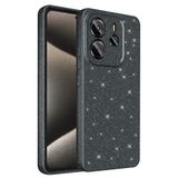Coverzone Xiaomi Redmi Note 14 ile uyumlu Z-Jelly Kılıf Kamera Korumalı Simli Işıltılı Renkli Parlak Silikon Kapak - Siyah
