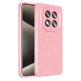 Coverzone Xiaomi Redmi Note 14 Pro 4G ile uyumlu Z-Jelly Kılıf Kamera Korumalı Simli Işıltılı Renkli Parlak Silikon Kapak - Açık Pembe