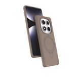 Coverzone Xiaomi Redmi Note 14 Pro 5G ile uyumlu Kılıf MagSafe ile uyumlu Z-Samara Kapak Wireless Şarj Özellikli Stand Olabilen Redmi Note 14 Pro 5G kilif Çöl Titanyumu