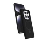 Coverzone Xiaomi Redmi Note 14 Pro 5G ile uyumlu Kılıf MagSafe ile uyumlu Z-Samara Kapak Wireless Şarj Özellikli Stand Olabilen Redmi Note 14 Pro 5G kilif Siyah