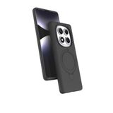 Coverzone Xiaomi Redmi Note 14 Pro 5G ile uyumlu Kılıf MagSafe ile uyumlu Z-Samara Kapak Wireless Şarj Özellikli Stand Olabilen Redmi Note 14 Pro 5G kilif Titan Gri