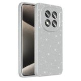 Coverzone Xiaomi Redmi Note 14 Pro 5G ile uyumlu Z-Jelly Kılıf Kamera Korumalı Simli Işıltılı Renkli Parlak Silikon Kapak - Silver