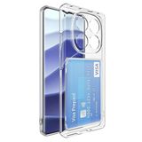 Coverzone Xiaomi Redmi Note 14 Pro Plus ile Uyumlu Kartlıklı Şeffaf Kamera Koruma Yükseltisi Z-Serta Silikon Anti-Şok Özellikli Köşeleri Airbag Şeffaf Telefon Kılıfı