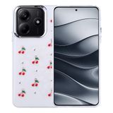 Coverzone Xiaomi Redmi Note 14 Pro Plus ile uyumlu Kılıf Airbag Köşeli 2mm Kamera Çıkıntı Korumalı Simli Şeffaf Baskılı Z-Kutup Kapak Kiraz