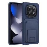 Coverzone Xiaomi Redmi Note 15 5G ile Uyumlu Kılıf Z-Bikart Kart Bölmeli Standlı Kilif, Deri Dokulu Yüzey, Darbe Emici Kenar Koruma, Arka Kapak Tasarımı Xiaomi Redmi Note 15 5G kilif Lacivert
