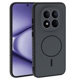 Coverzone Xiaomi Redmi Note 15 Pro 4G İle Uyumlu Kamera Lens Korumalı Kılıf Magsafe Uyumlu Kablosuz Şarj Özellikli Tea Silikon Telefon Kılıfı Siyah