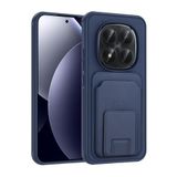 Coverzone Xiaomi Redmi Note 15 Pro 4G ile Uyumlu Kılıf Z-Bikart Kart Bölmeli Standlı Kilif, Deri Dokulu Yüzey, Darbe Emici Kenar Koruma, Arka Kapak Tasarımı Xiaomi Redmi Note 15 Pro 4G kilif Lacivert