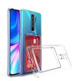 Coverzone Xiaomi Redmi Note 8 Pro ile Uyumlu Kartlıklı Şeffaf Kamera Koruma Yükseltisi Z-Serta Silikon Anti-Şok Özellikli Köşeleri Airbag Şeffaf Telefon Kılıfı