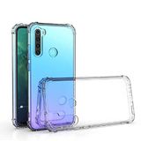 Coverzone Xiaomi Redmi Note 8T ile uyumlu Kılıf Z-Nitro Anti Shock Silikon Kapak Kamera Korumalı Antişok Airbag Köşe Korumalı Silikon Şeffaf Kılıf