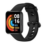 Coverzone Xiaomi Redmi Watch 2 Lite ile uyumlu Saat Kayışı Ent Kaliteli Redmi Watch 2 Lite ile uyumlu Spor Saat Kontrast Renkli Lagniappe Silikon Kordon (SİYAH)