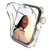 Coverzone Xiaomi Redmi Watch 3 Active ile uyumlu Silikon Kasa Ekran Koruyucu 360 Şeffaf Tam Kapatan Çerceve PC Kasa Koruma Gard Çerçeve Şeffaf