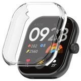 Coverzone Xiaomi Redmi Watch 4 ile uyumlu Silikon Kasa Ekran Koruyucu 360 Tam Kapatan Çerceve PC Kasa Koruma Silikon Çerçeve (Şeffaf)