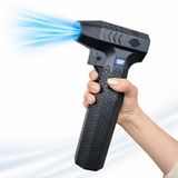 Coverzone XXL Boy VIOLENT FAN Yüksek Hızda Türbin Fanı Powerbank Fonksiyonlu 12V 5000mAh Batarya Fırçasız Jet Fan Ergonomik Tasarım 1.5W - 3W Hız Seçeneği Tip-C Şarj | TF001 - Siyah