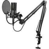 Coverzone Yanmai Bilgisayar Standlı Mikrofon Profesyonel Podcast Mikrofon Kiti Tak Çalıştır USB Kablolu Pc Dizüstü Bilgisayar Için Vlog Canlı Yayın (Micpro X2)