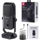 Coverzone Yanmai Profesyonel USB Condenser Mikrofon – 4 Yönlü Direktif, 20Hz-20KHz Frekans, Kulaklık Çıkışı, Tek Tuş Sessize Alma, Ses Ayarı, 15mm Stand Uyumlu SF-900