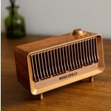 Coverzone Yeni Nesil Retro Radyo Görünümlü Speaker USB TF Aux Bluetooth Müzik Kutusu Retro Teleskopik Anten Type-C Şarj Edilebilir Kahverengi B3 (B3 - Kahverengi)