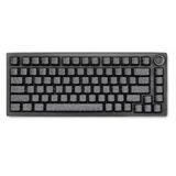 Coverzone Yüksek Performanslı 75% Mekanik Klavye, RGB Işıklandırma, Bluetooth & Kablolu Bağlantı, Düşük Profil Tuşlar, Ergonomik Tasarım, Windows ve Mac Uyumluluğu | K81 (Black Contour Lines)