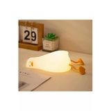 Coverzone Yumuşak Silikon Ördek Mini Gece Lambası Ayarlanabilir Işık Çocuk Yatak Odası | K-1096