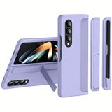 CoverZone Z Fold 7 ile Uyumlu Çok Fonksiyonlu Sert Plastik Telefon Kılıfı, İster Standlı İster Kalemlik Bölmeli Stand Olarak Kullanılabilen,Katlanabilir Destek Ayaklı,Günlük Kullanıma Uygun (Lil)