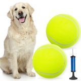 COVGOPI Köpek Oyuncak Topları - 9.5 inç Büyük Köpek Tenis Topu Bulmaca Oyuncaklar İnteraktif Oyun/Eğitim Açık/Kapalı, Büyük Boy Kauçuk Şişme Köpek Topları Küçük, Orta, Büyük Köpekler için Eğlenceli