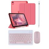 Covpor Apple iPad 11. NESİL A16 ve 10.NESİL 10.9 Uyumlu Flip Kılıf + Bluetoothlu Klavye Mouse+Kalem