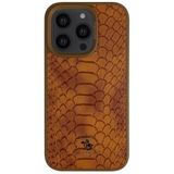 Covpor Kılıf Pu Deri Timsah Tasarım Business Knight Kapak Kahverengi Iphone 14 Pro ile uyumlu
