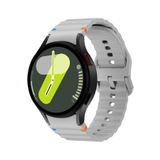 Covpor Wave Soft Silikon Kordon Spor Gri Samsung Galaxy Watch 7 6 5 4 FE 40 44 mm Classic 42 43 46 47 mm ile uyumlu