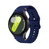Covpor Wave Soft Silikon Kordon Spor Lacivert Samsung Galaxy Watch 7 6 5 4 FE 40 44 mm Classic 42 43 46 47 mm ile uyumlu