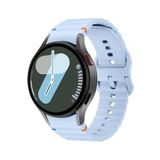 Covpor Wave Soft Silikon Kordon Spor Mavi Açık Samsung Galaxy Watch 7 6 5 4 FE 40 44 mm Classic 42 43 46 47 mm ile uyumlu
