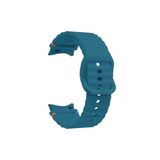 Covpor Wave Soft Silikon Kordon Spor Petrol Mavi Samsung Galaxy Watch 7 6 5 4 FE 40 44 mm Classic 42 43 46 47 mm ile uyumlu