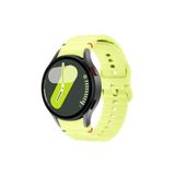 Covpor Wave Soft Silikon Kordon Spor Sarı Samsung Galaxy Watch 7 6 5 4 FE 40 44 mm Classic 42 43 46 47 mm ile uyumlu