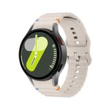 Covpor Wave Soft Silikon Kordon Spor Starlight Samsung Galaxy Watch 7 6 5 4 FE 40 44 mm Classic 42 43 46 47 mm ile uyumlu