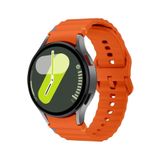 Covpor Wave Soft Silikon Kordon Spor Turuncu Samsung Galaxy Watch 7 6 5 4 FE 40 44 mm Classic 42 43 46 47 mm ile uyumlu