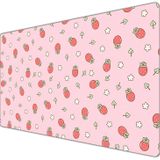 COW Kawaii Mousepad Sevimli Çilek, Pembe Oyun Masa Örtüsü, Anime Estetik Masa Mat, Çilek Pastel Şeftali Yoğurt Kawaii Masa Altlığı, Sevimli Büyük Mouse Pad Mouse Pad Mouse Mat