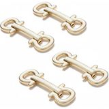 Cowo Metal Bağlantı Tokası - Ayakkabı ,kemer, Mayo Tokası ve Hobi Ürünleri Aksesuarı 7x2.5 cm ( 1 Çift ) - Standart - Krem