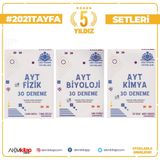 Çöz Kazan Yayınları AYT Fizik Kimya ve Biyoloji Deneme Seti 3 Kitap