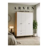 Cozibo Arven 4 Kapılı 2 Çekmeceli Dolap, Gardrop