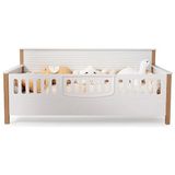 Cozibo Strada Star Montessori Karyola Bebek Montessori 96X196 cm - Beyaz - Ceviz - 90 x 190 cm