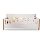Cozibo Strada Star Montessori Karyola Bebek Montessori 96X196 cm - Ceviz - Beyaz - 96 x 190 cm