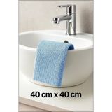 COZLEY 3 Adet Mikrofiber Temizlik Bezi Cam Bezi Mikro Fiber Bez Leke Tutmaz Koku Yapmaz Emici Doku (MAVİ)