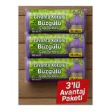 COZLEY 30 Adet Lavanta Kokulu Büzgülü Orta Boy Avantaj Paket Çöp Poşetleri Çöp Torbaları 55x60 CM