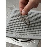 Cozley 3'lü Kokulu Süzgeçli Banyo,Mutfak,Lavabo Gider Kapatıcı Kapak Mat Silikon Lavabo ve Yer Gider Kapatıcı Süzgeç - Kötü Koku Giderici Banyo ve Mutfak Gider Kapağı, Saç ve Atık Süzücü, Gri Renk