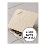 COZLEY Kötü Koku Önleyici Silikon Mat Banyo Mutfak Lavabo Balkon Gider Tıpası Böcek Önleyici Kapak BEJ