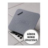COZLEY Kötü Koku Önleyici Silikon Mat Banyo Mutfak Lavabo Balkon Gider Tıpası Böcek Önleyici Kapak GRİ