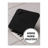COZLEY Kötü Koku Önleyici Silikon Mat Banyo Mutfak Lavabo Balkon Gider Tıpası Böcek Önleyici Kapak SİYAH
